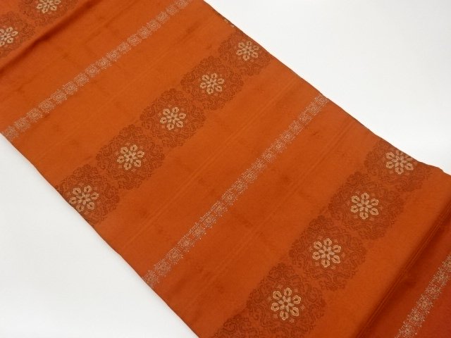 JAPANESE KIMONO / NAGOYA OBI / WOVEN FLOWER CREST 